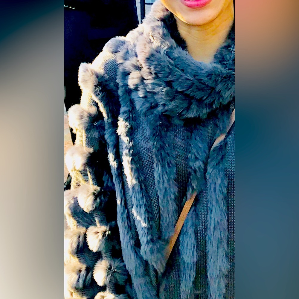 Real Rabbit Fur with cotton material